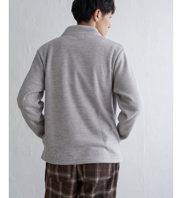 ikka「メランジフリースハーフジッププルオーバー」|パーカー|