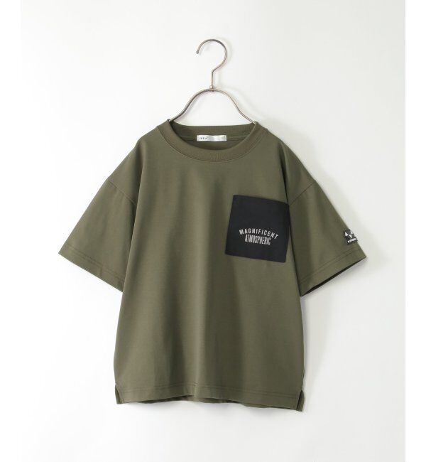 ikka kids「GOKU楽 速乾ポケT（120~160cm）」|Tシャツ・カットソー|オリーブ