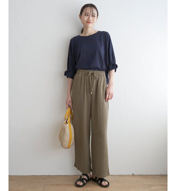 ikka「冷感ツイストドルマンプルオーバー」|プルオーバー|