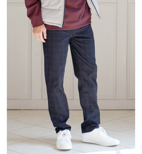 ikka「GOKU楽 EASY STRETCH イージーストレッチ チェック5Pパンツ」|その他|