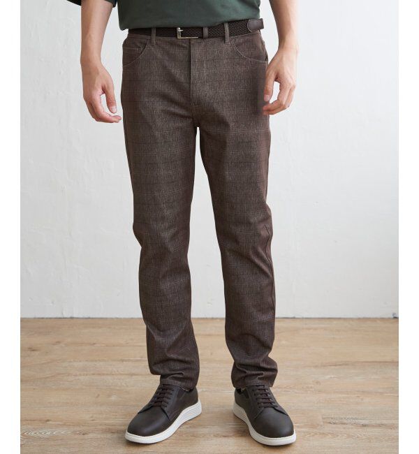 ikka「GOKU楽 EASY STRETCH イージーストレッチ チェック5Pパンツ」|その他|