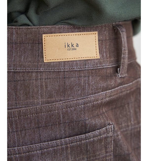 ikka「GOKU楽 EASY STRETCH イージーストレッチ チェック5Pパンツ」|その他|
