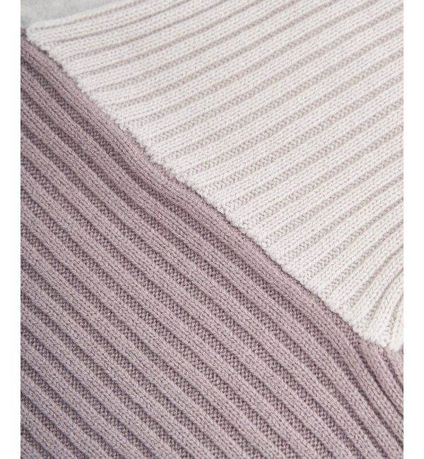 ikka「配色ワイドリブニットプルオーバー」|プルオーバー|