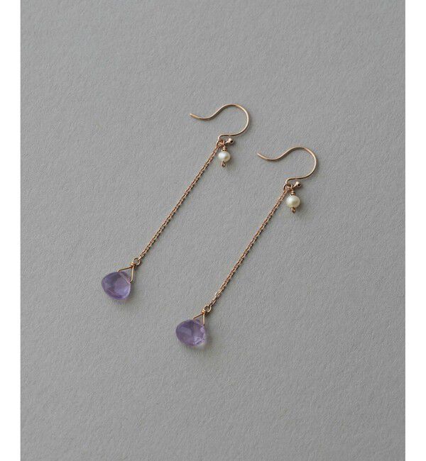 ete「パール/ナチュラルストーン ピアス」|ピアス|