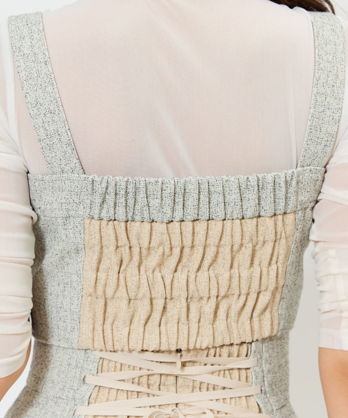 アンドクチュール「配色ツイードセットアップ」|ワンピース|