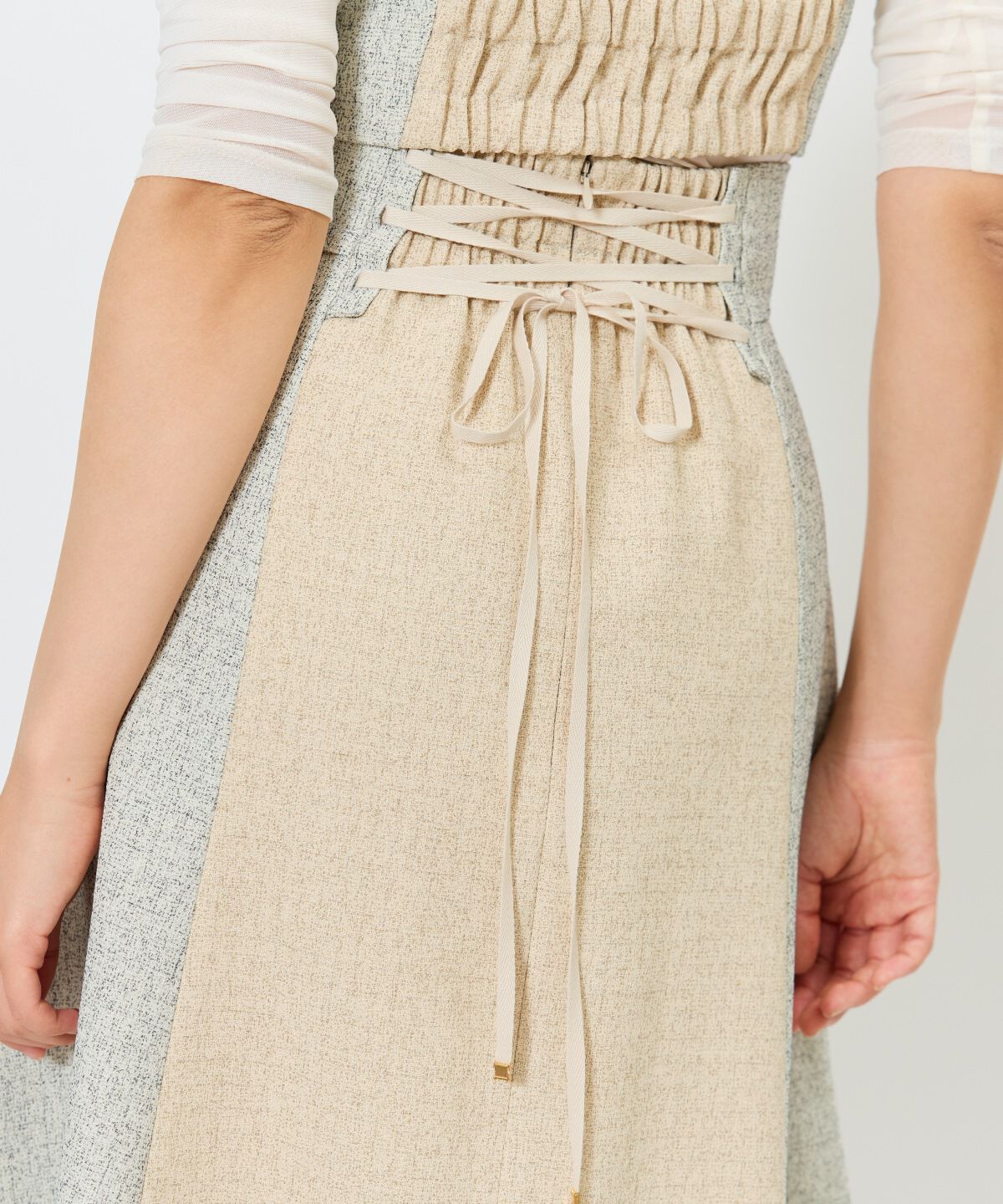 アンドクチュール「配色ツイードセットアップ」|ワンピース|