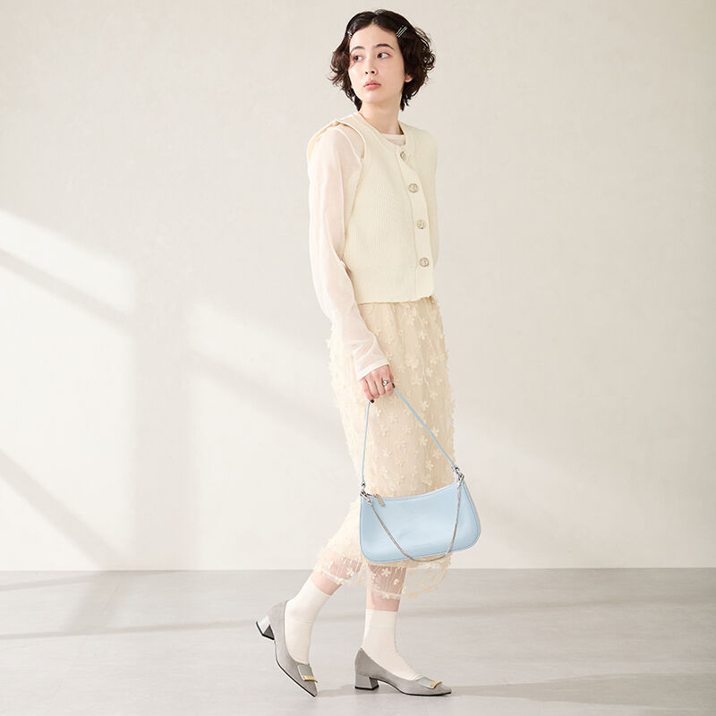 WA Oriental TRaffic「スクエアバックルフレアヒールパンプス/52314」|パンプス|