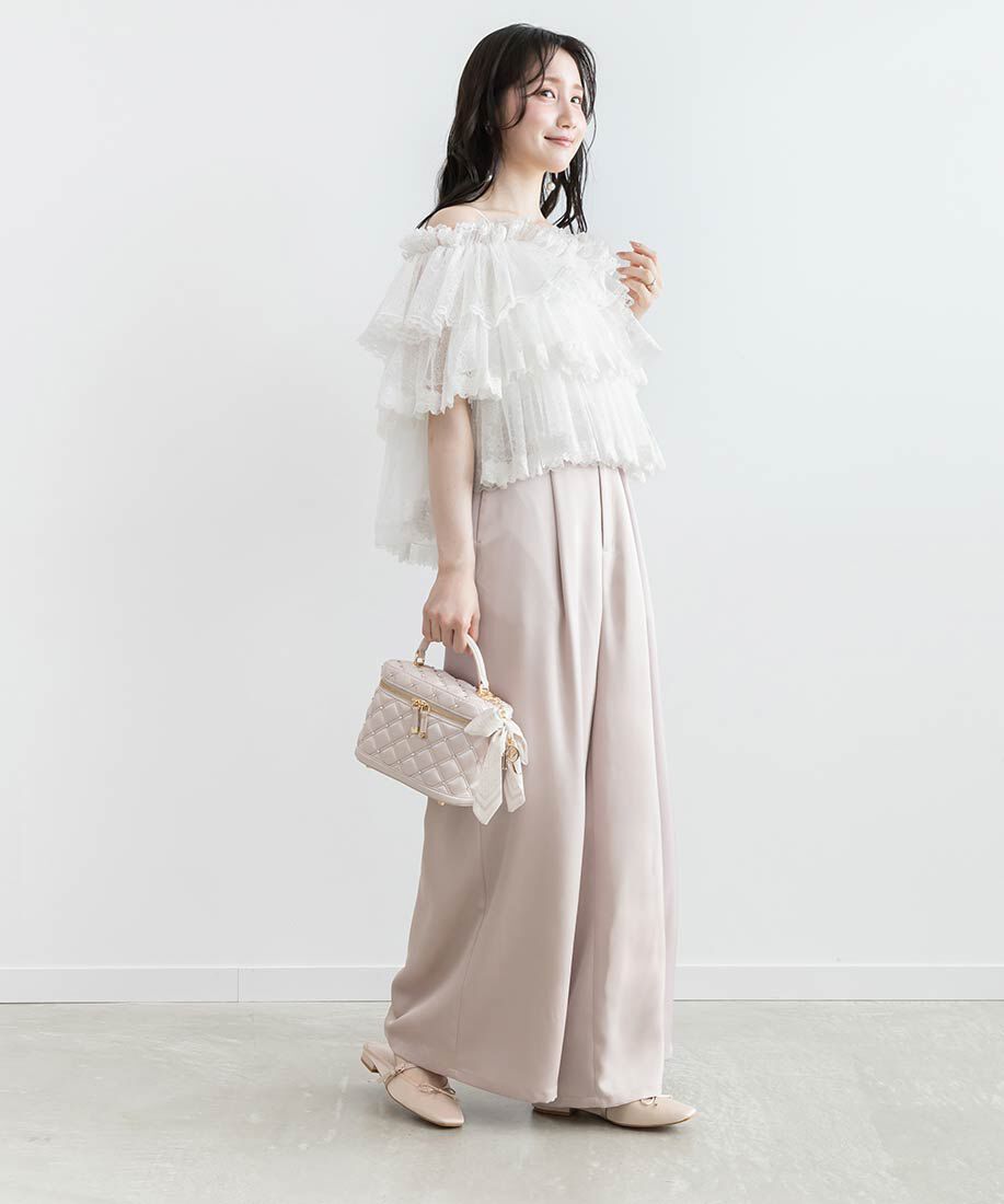  「2WAYリボンチャームキルティングバニティバッグ」|ショルダー・メッセンジャー|