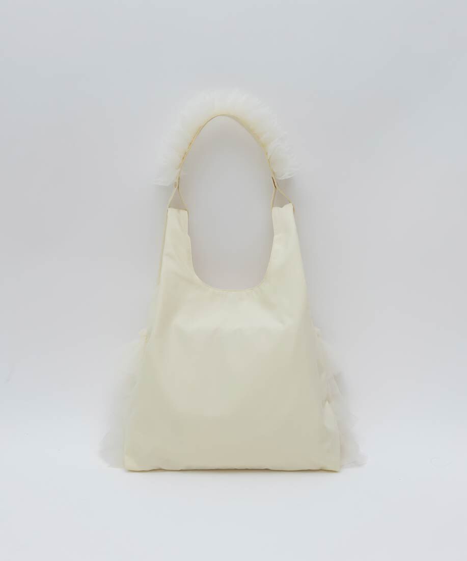  「【A4対応】ティアードチュールフリル2WAYバッグ」|トートバッグ|