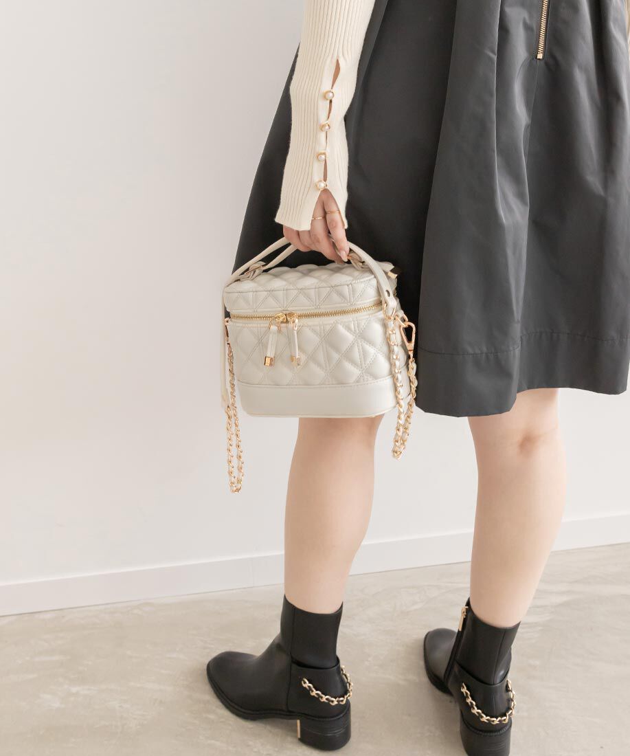  「キルティング2WAYバニティバッグ」|ショルダー・メッセンジャー|