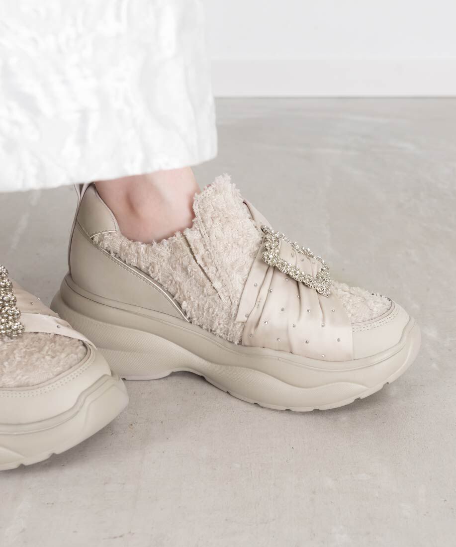  「ビッグリボンボリュームソールスニーカー」|スニーカー|