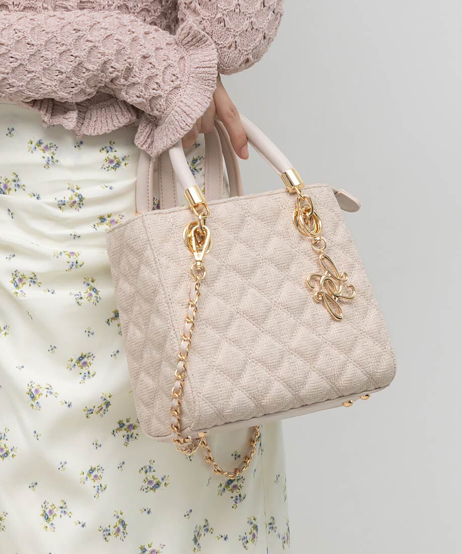  「2WAYキルティングバッグ」|ハンドバッグ|ライトピンク