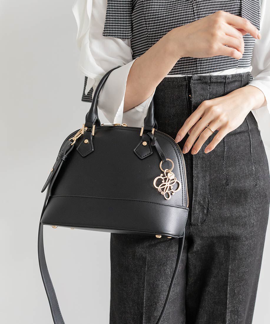  「ラウンド2WAYショルダーバッグ」|ハンドバッグ|