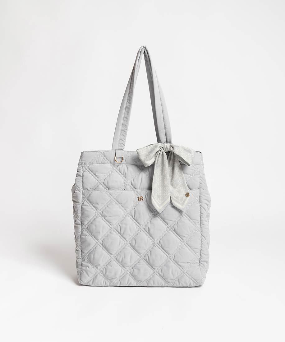  「【A4対応】2WAY リボンキルティングトートバッグ」|トートバッグ|