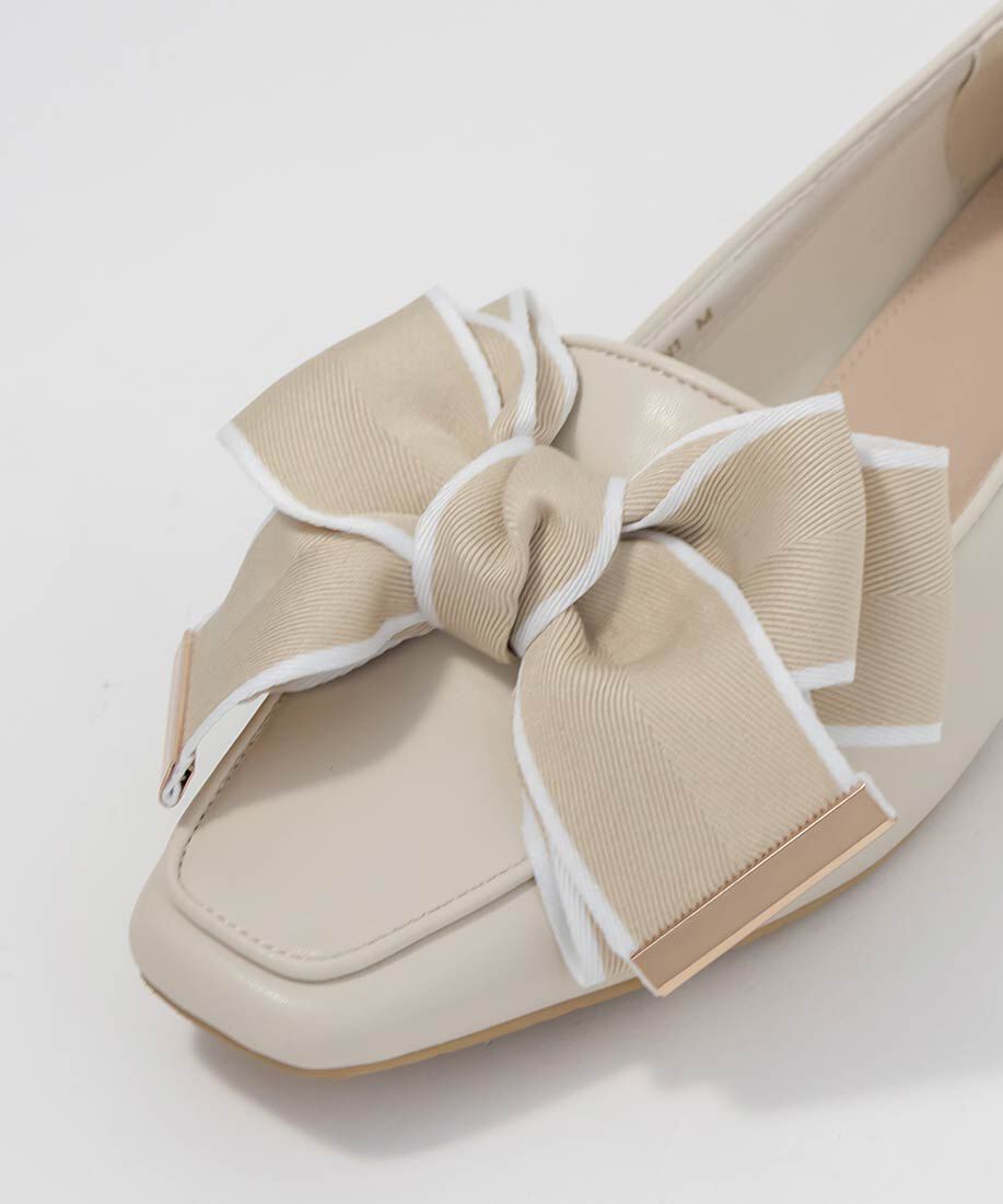  「ビッグリボンデザインローファー」|ローファー|