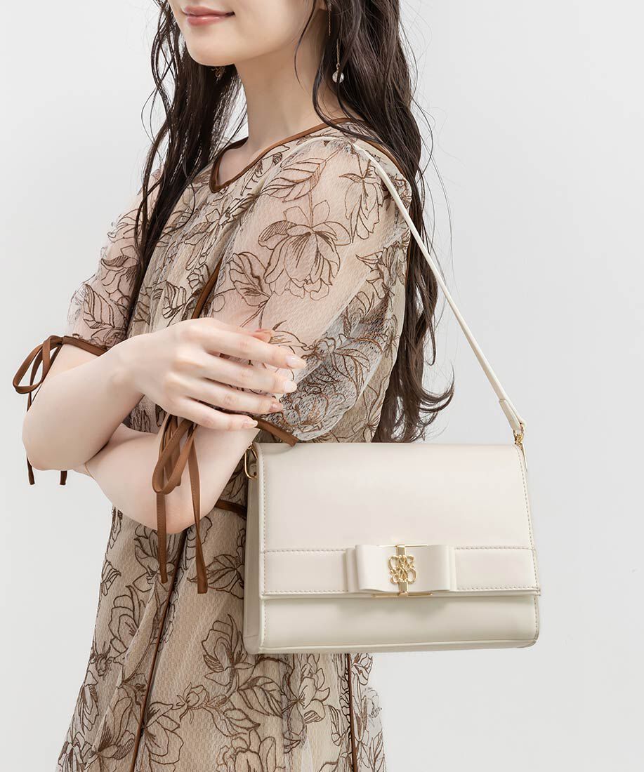  「2WAY モノグラムリボンショルダーバッグ」|ショルダー・メッセンジャー|