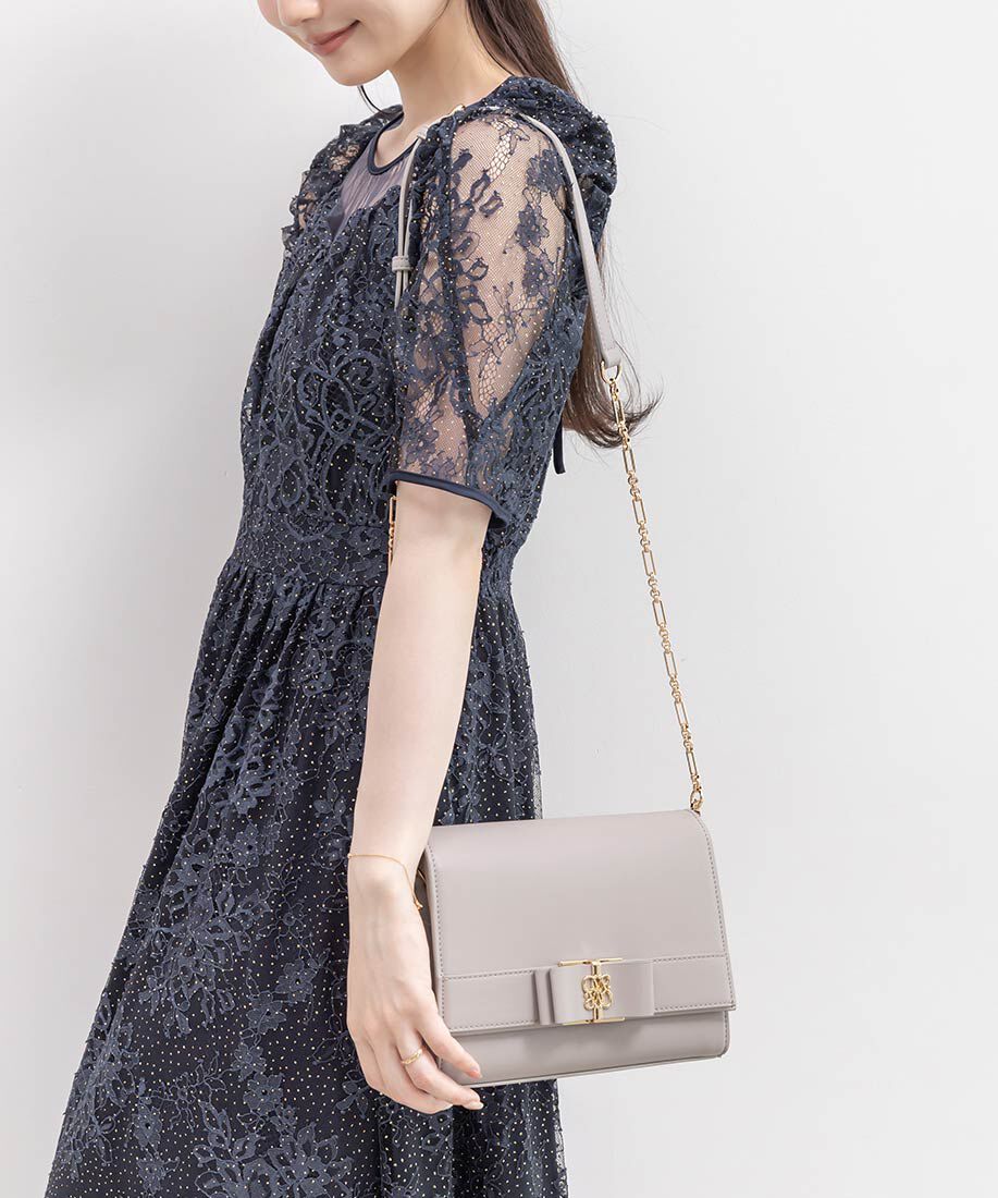  「2WAY モノグラムリボンショルダーバッグ」|ショルダー・メッセンジャー|