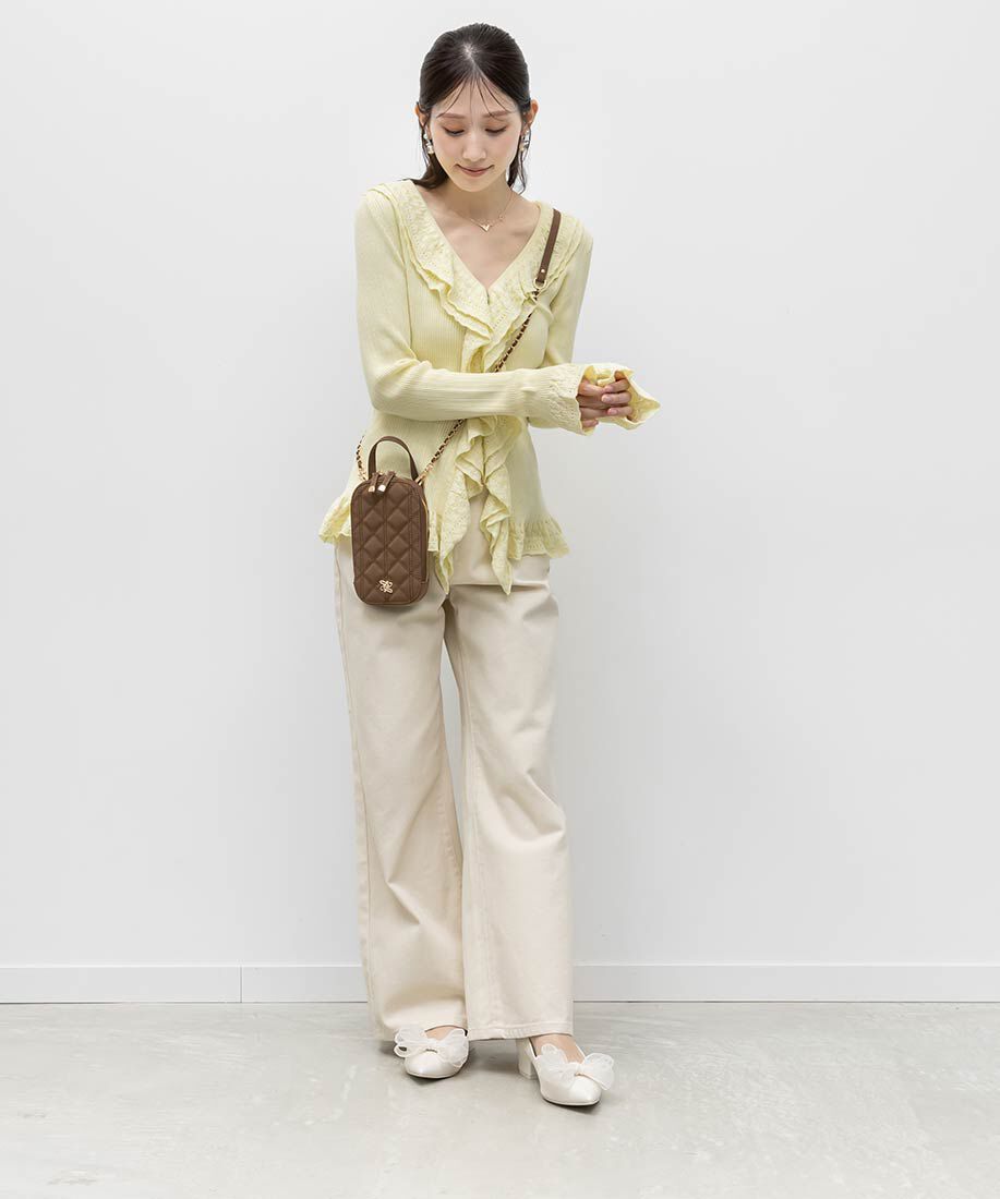  「2WAY シアーリボンチャンキーヒールパンプス」|パンプス|