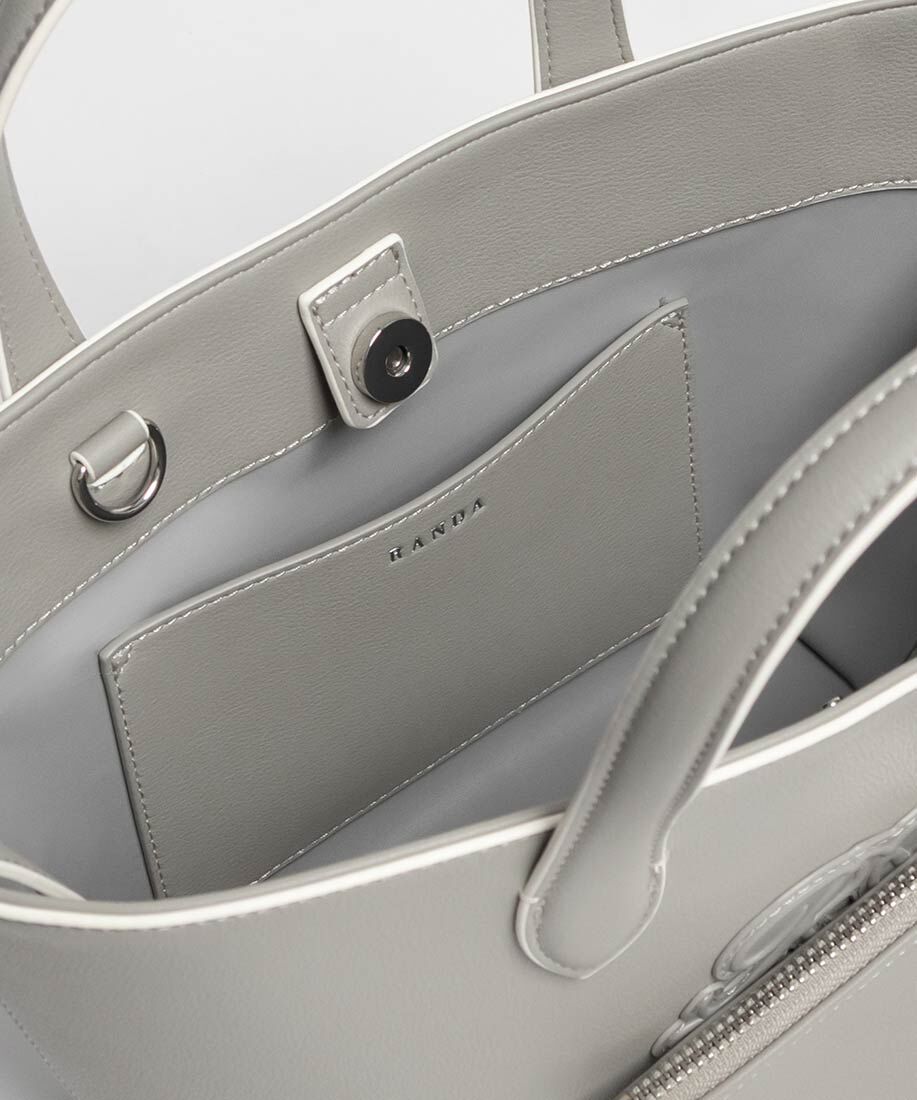  「2WAY ポーチ付きモノグラムエンボストートバッグ」|トートバッグ|