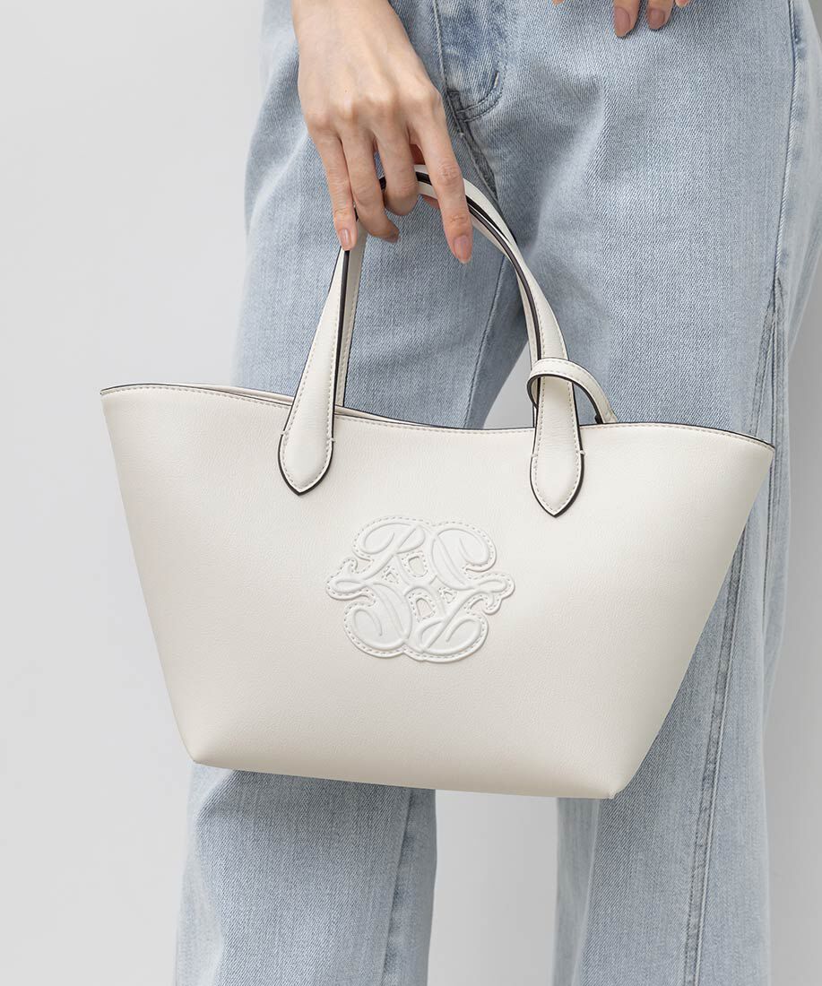  「2WAY ポーチ付きモノグラムエンボストートバッグ」|トートバッグ|