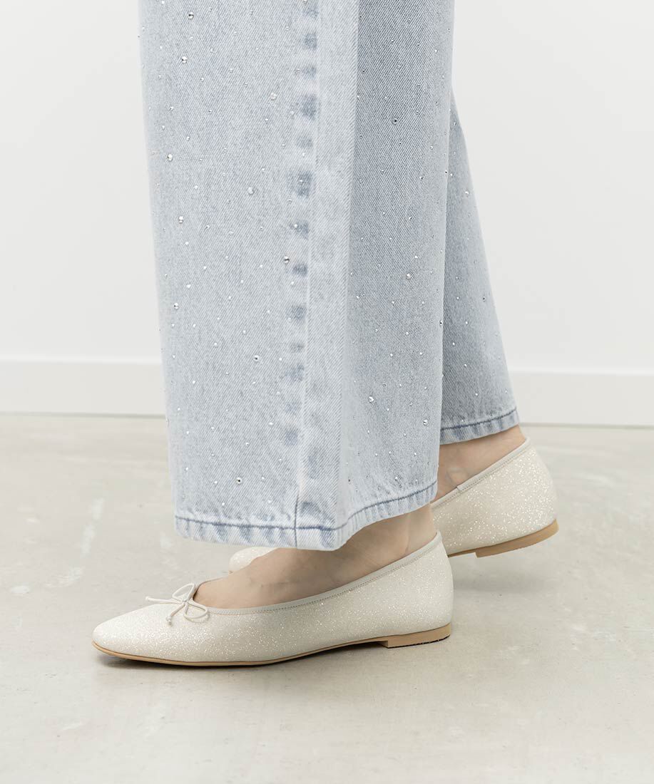  「軽量 スクエアトゥフラットパンプス」|パンプス|