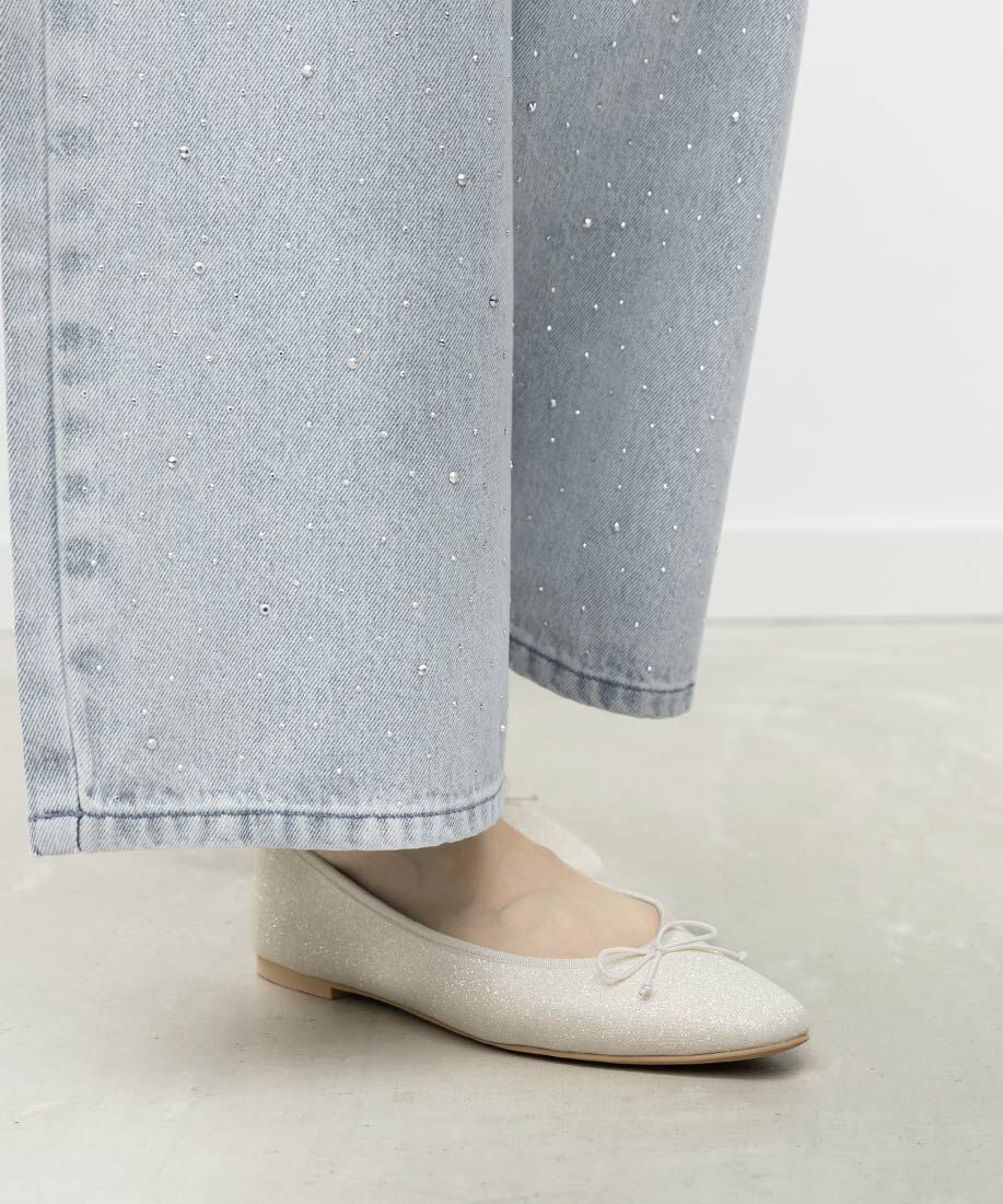  「軽量 スクエアトゥフラットパンプス」|パンプス|