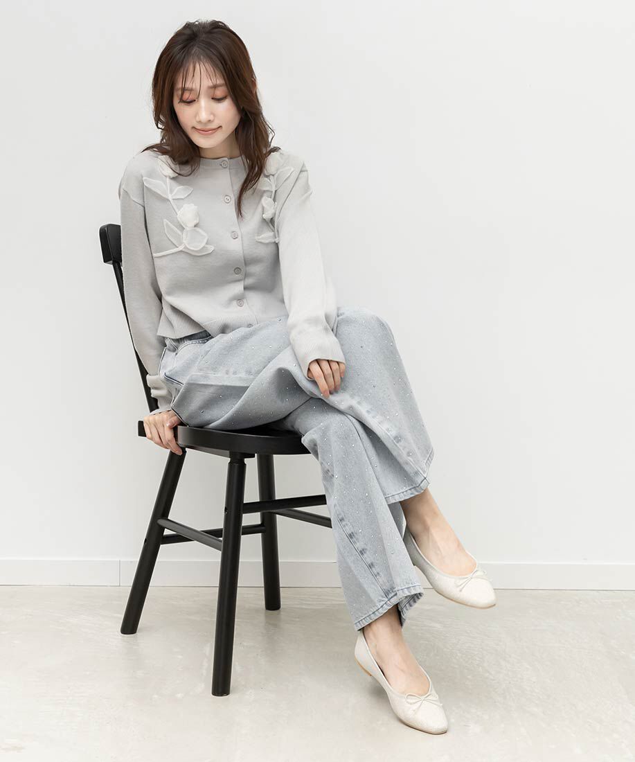  「軽量 スクエアトゥフラットパンプス」|パンプス|