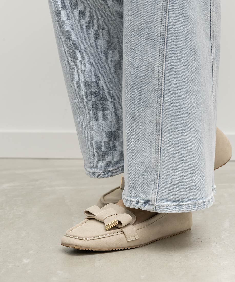  「スクエアトゥリボンモカシンシューズ」|ローファー|