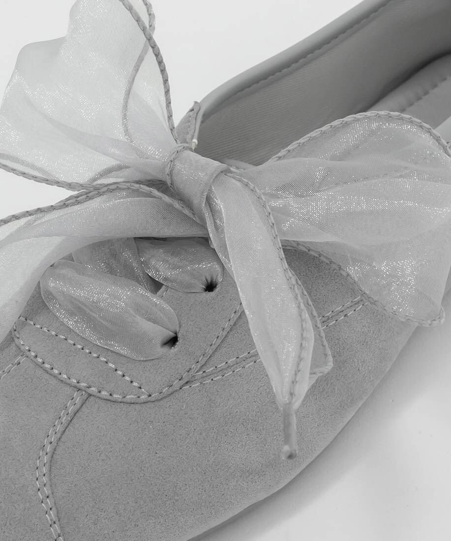  「2WAY オーガンジーリボンフラットスニーカー」|スニーカー|