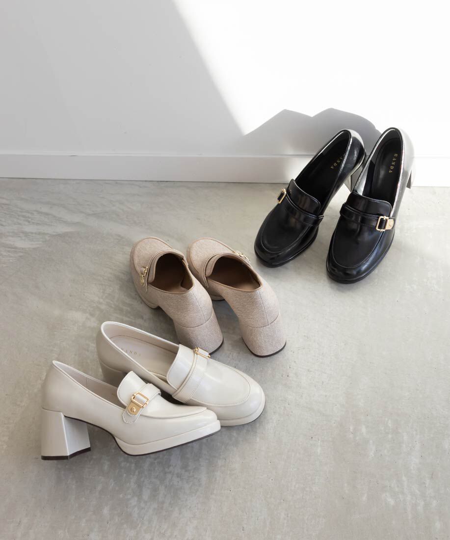  「バックルデザインストームローファー」|ローファー|