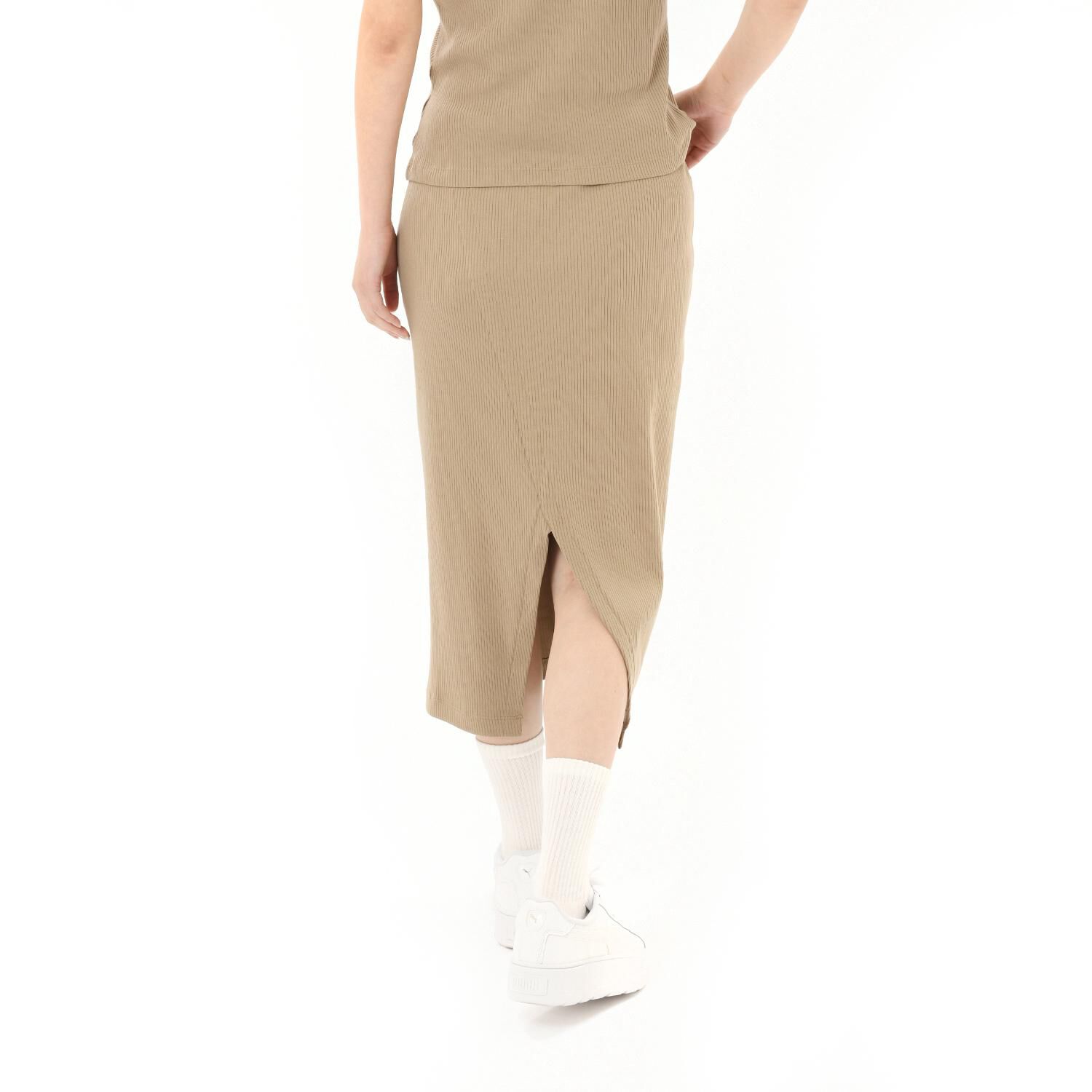 PUMA「【PUMA ｳｪｱ】W CLASSICS RIBBED MIDI SKIRT」|チノ|