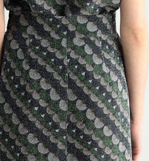 BACCA「スケールプリント ラメミディスカート」|スカート|