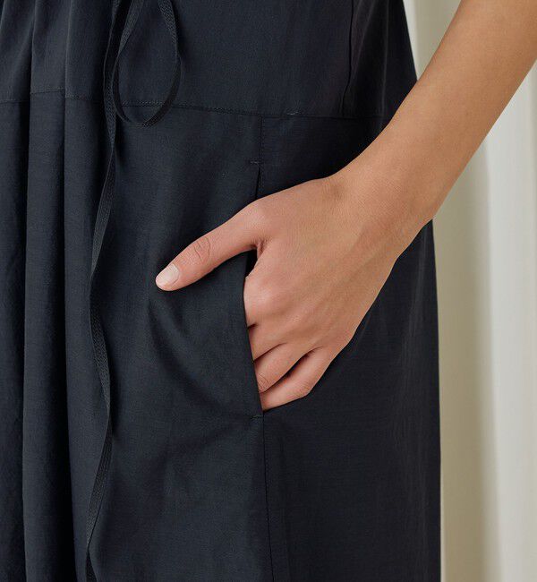 DES PRES「コットンシルクタイプライター コクーンワンピース」|ワンピース|