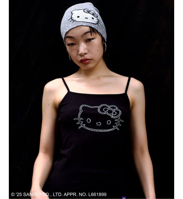 Oriens JOURNAL STANDARD「【HELLO KITTY&times;Oriens】ビーニー」|ニット帽|グレーA