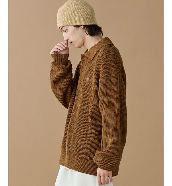 LACOSTE「ワッフルニットポロセーター」|ニット・セーター|