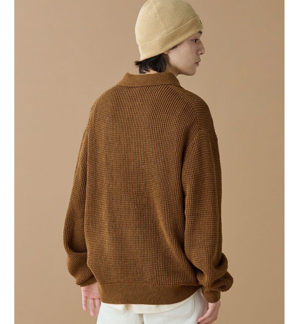 LACOSTE「ワッフルニットポロセーター」|ニット・セーター|