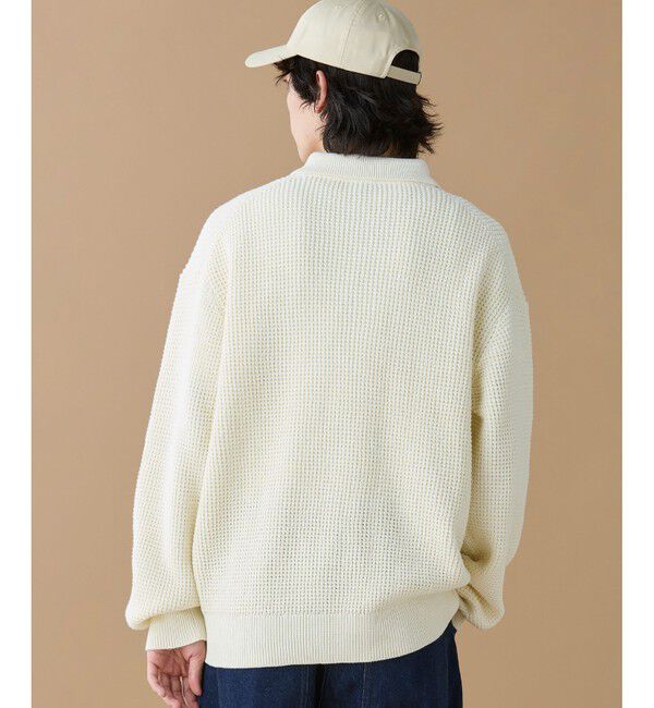 LACOSTE「ワッフルニットポロセーター」|ニット・セーター|