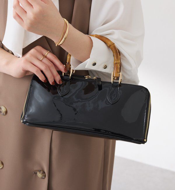  「【PAPILLONNER/パピヨネ】バンブーハンドルバッグ」|トートバッグ|