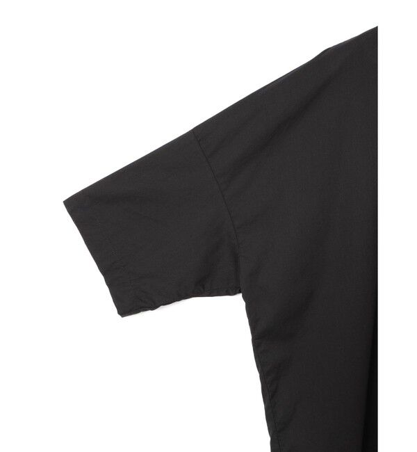 mizuiro ind「mizuiro ind ブランケットステッチワイドシャツ」|シャツ・ブラウス|