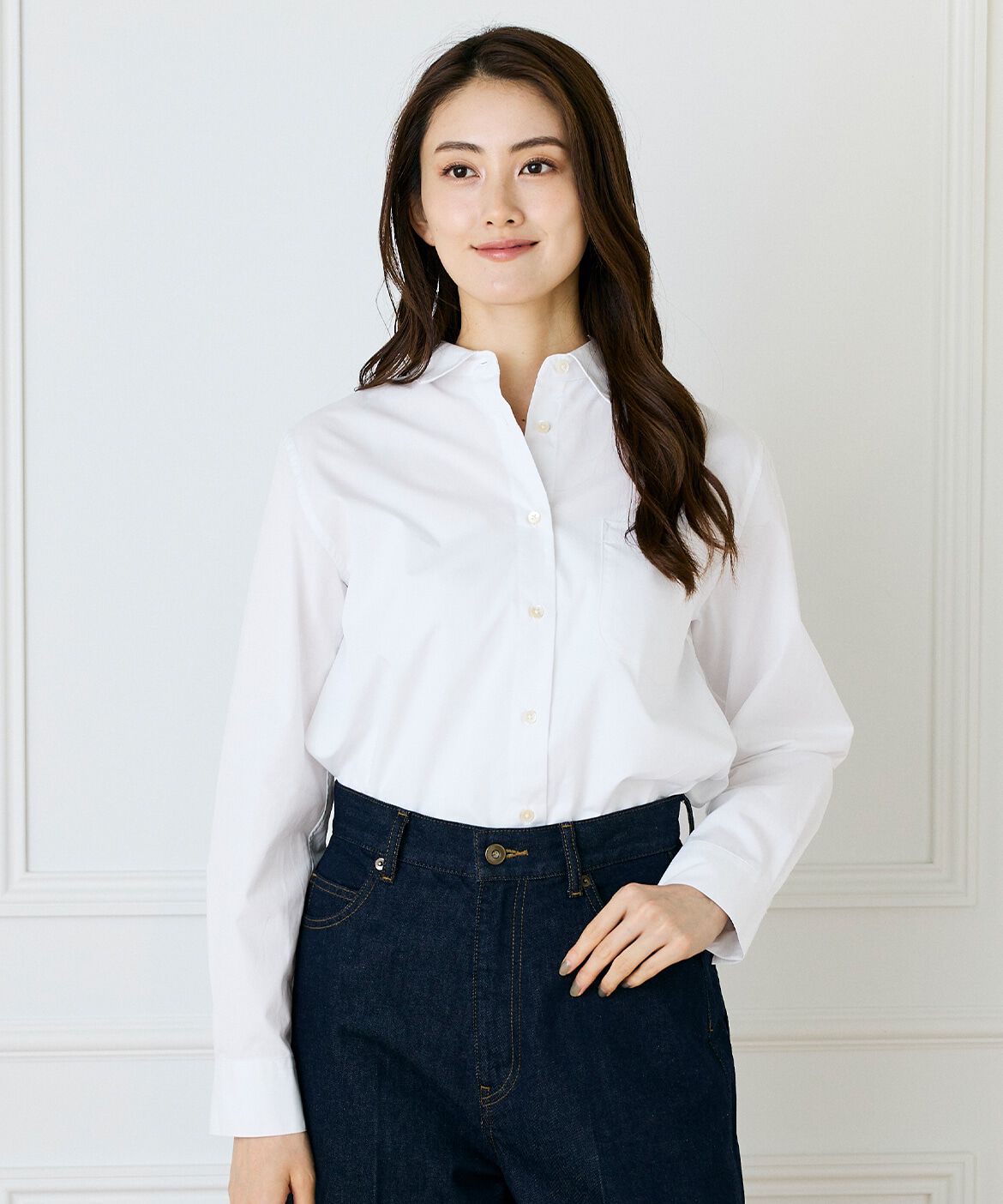 DAY by DAY it&rsquo;s international「コットンベーシックシャツ」|シャツ・ブラウス|オフホワイト1