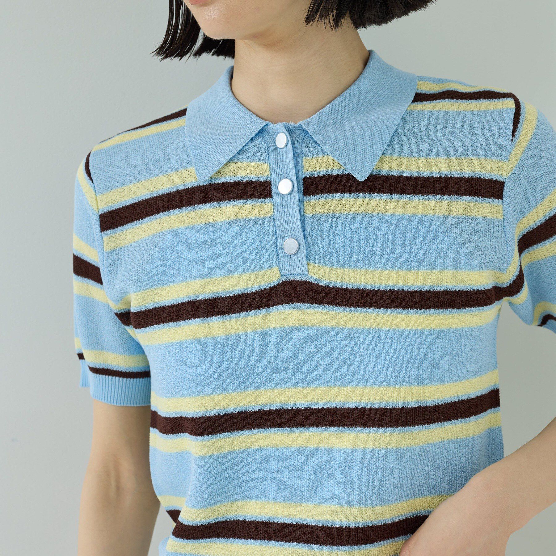 GALLEST「ジャカードポロニット」|ニット・セーター|