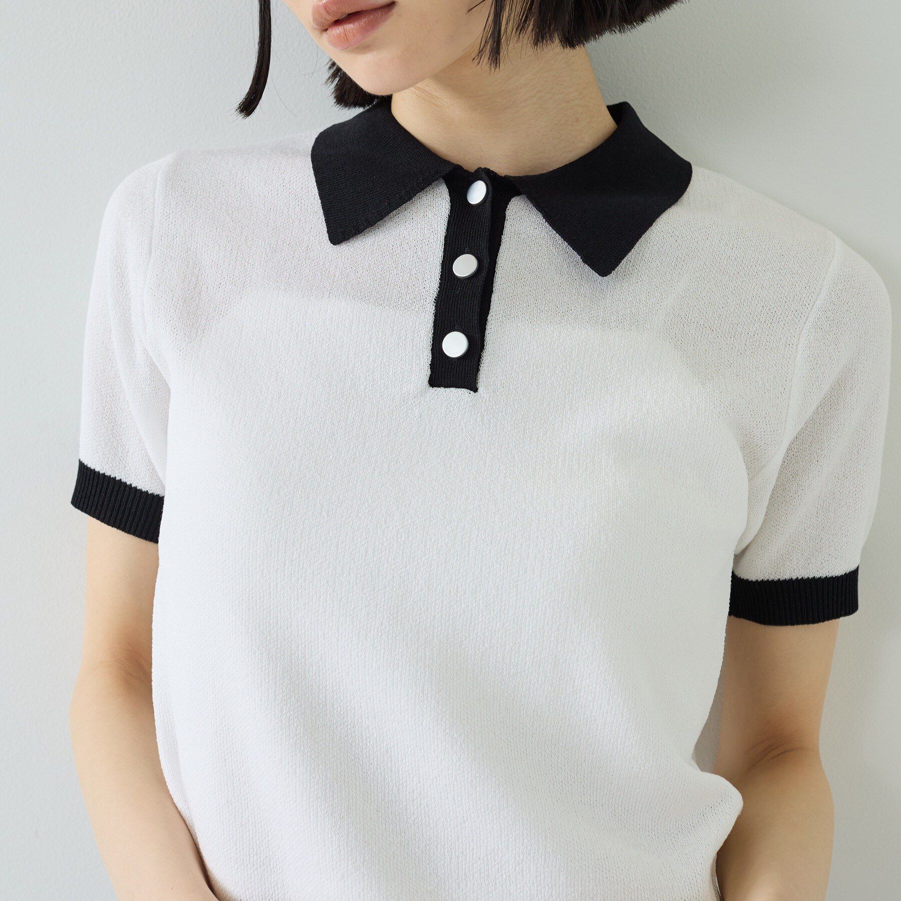 GALLEST「ジャカードポロニット」|ニット・セーター|