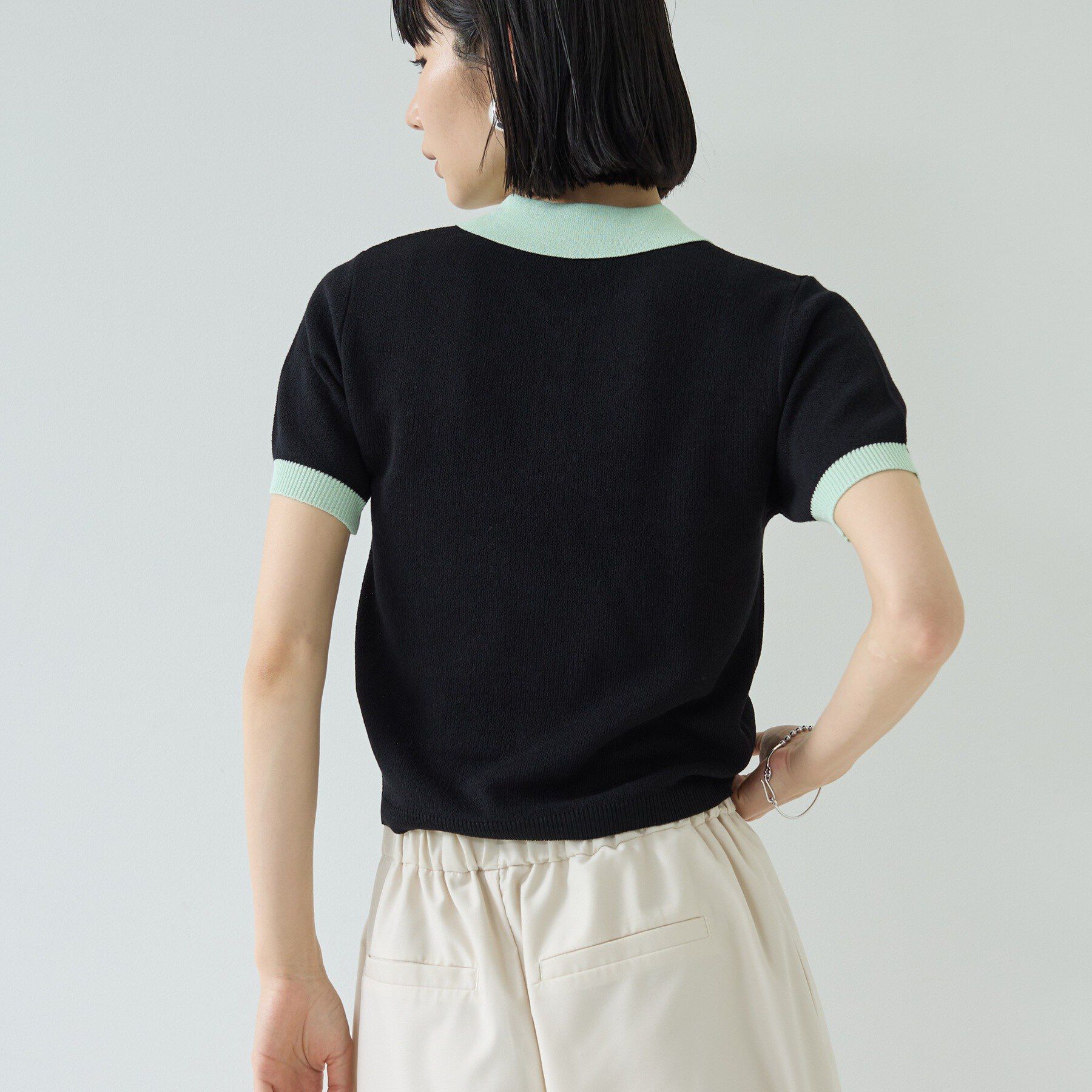 GALLEST「ジャカードポロニット」|ニット・セーター|