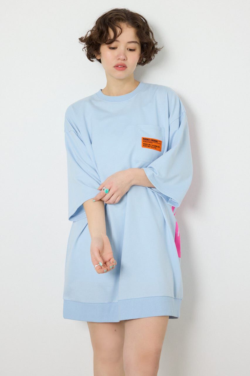 RODEO CROWNS「ペイントロゴハーフスリーブワンピース」|ワンピース|