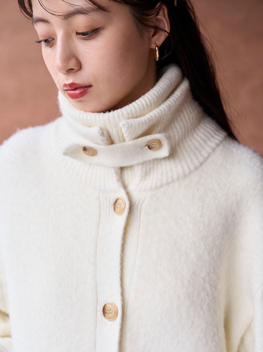 SNIDEL「ステンカラーニットジャケットカーディガン」|カーディガン|