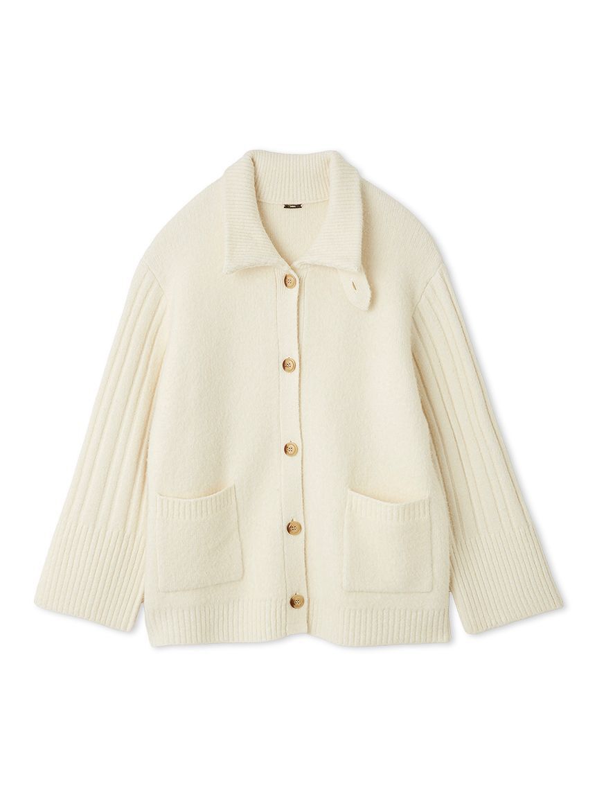 SNIDEL「ステンカラーニットジャケットカーディガン」|カーディガン|