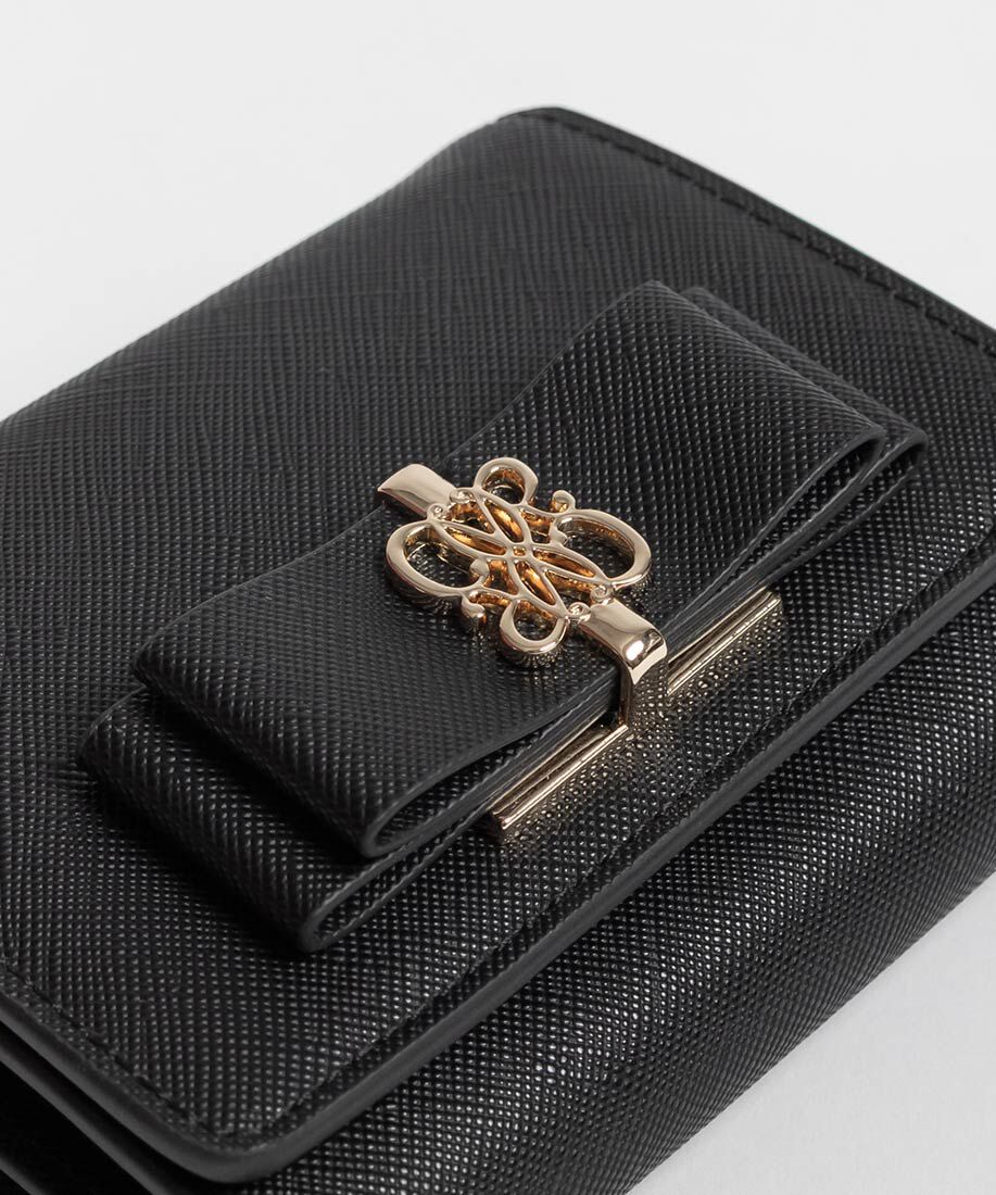  「モノグラムリボン二つ折りウォレット」|財布|