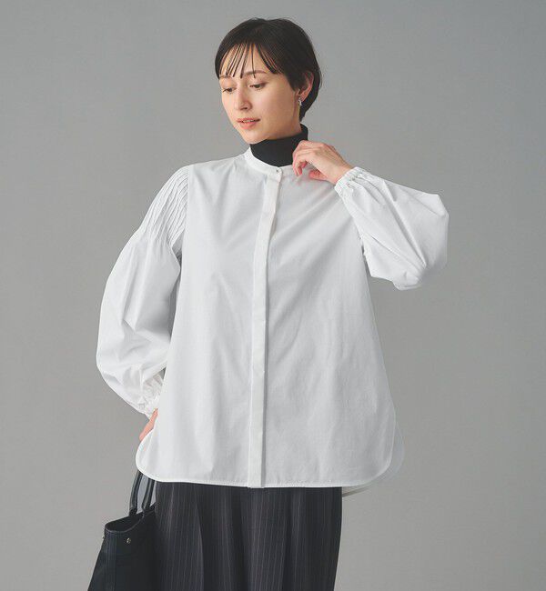 UNITED ARROWS「チュールカラー 2WAY ブラウス」|シャツ・ブラウス|