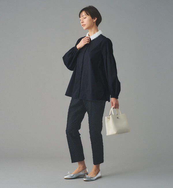 UNITED ARROWS「チュールカラー 2WAY ブラウス」|シャツ・ブラウス|