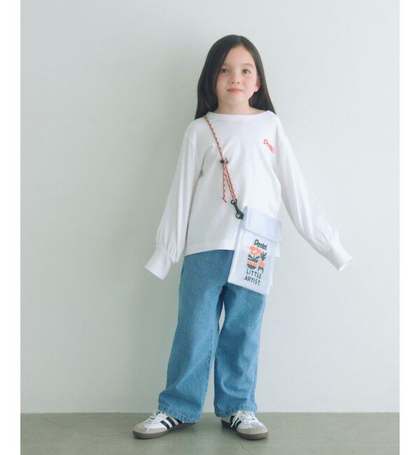 UNITED ARROWS green label relaxing「＜Pentel＞ロングスリーブTシャツ（ホワイト） / キッズ 100cm-130cm」|Tシャツ・カットソー|